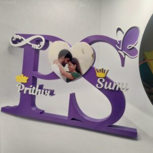 couple sign board with photo