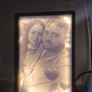 Lithoplane night lamp photo