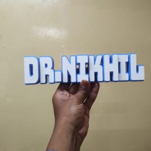 custamized desk sign board with pen stand holder